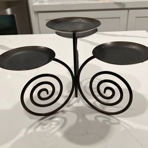 Partylite Viking Scroll Brown Four
Pillar or Ball Candle Holder